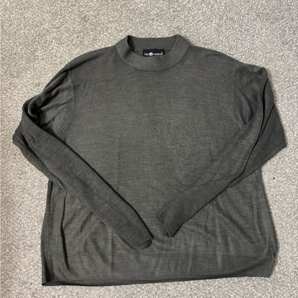 Gray Mockneck Sweater